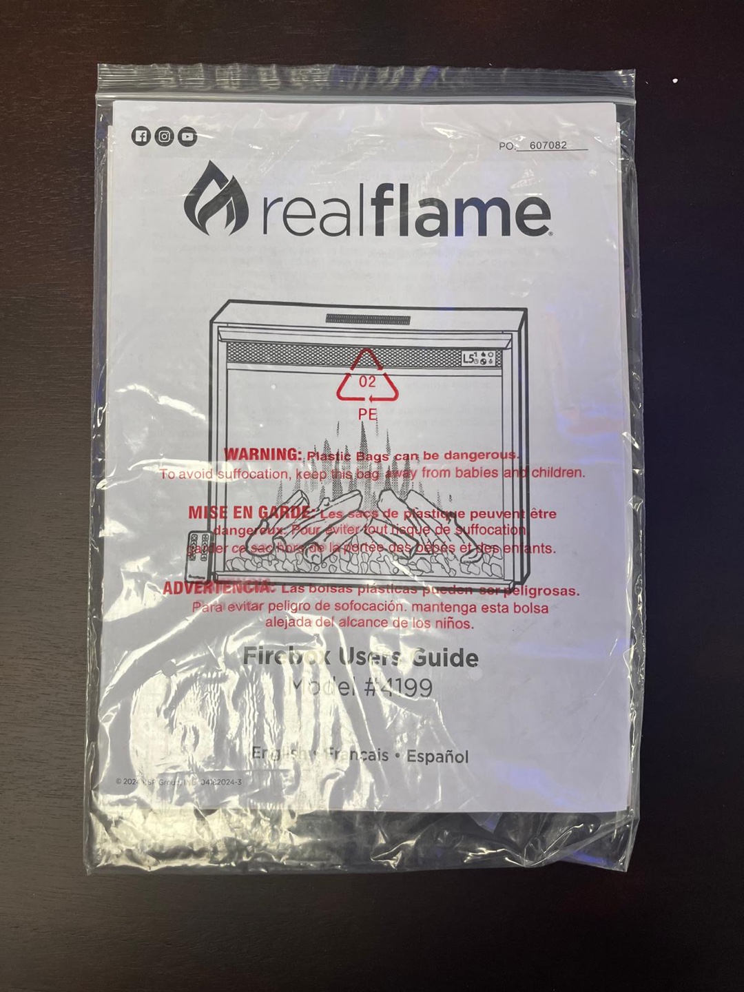 Real Flame Electric Fireplace - photo 3