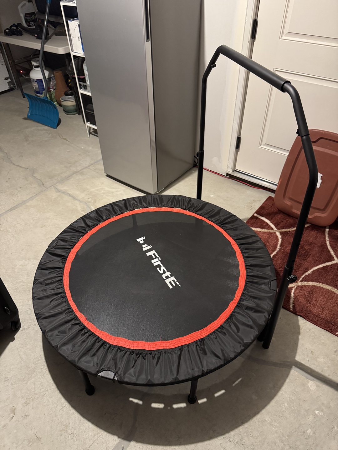 Small Trampoline with Handrail