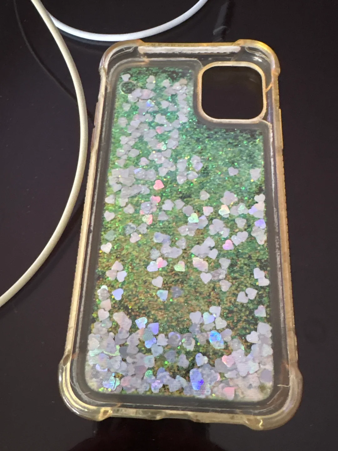 Glitter iPhone 14 Case and Charging Cable image indicator(2)