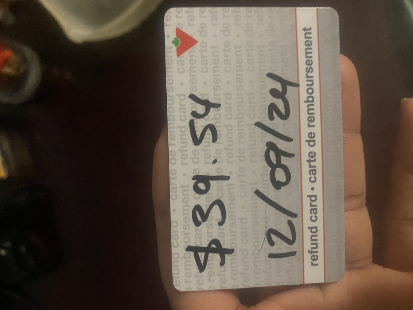Canadian TireGift Card - $39.54