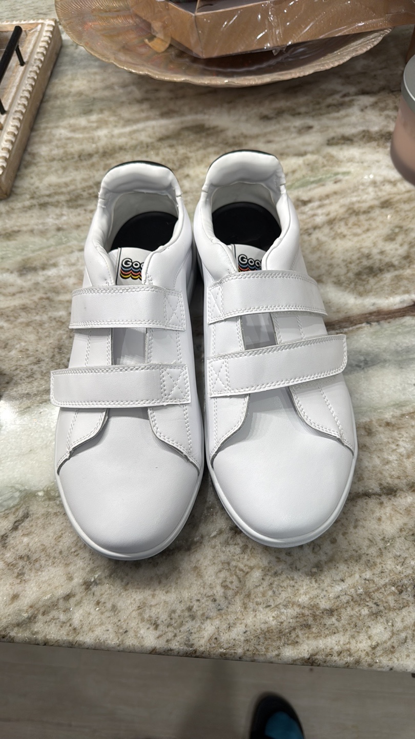 Goats White Leather Sneakers Size 10.5