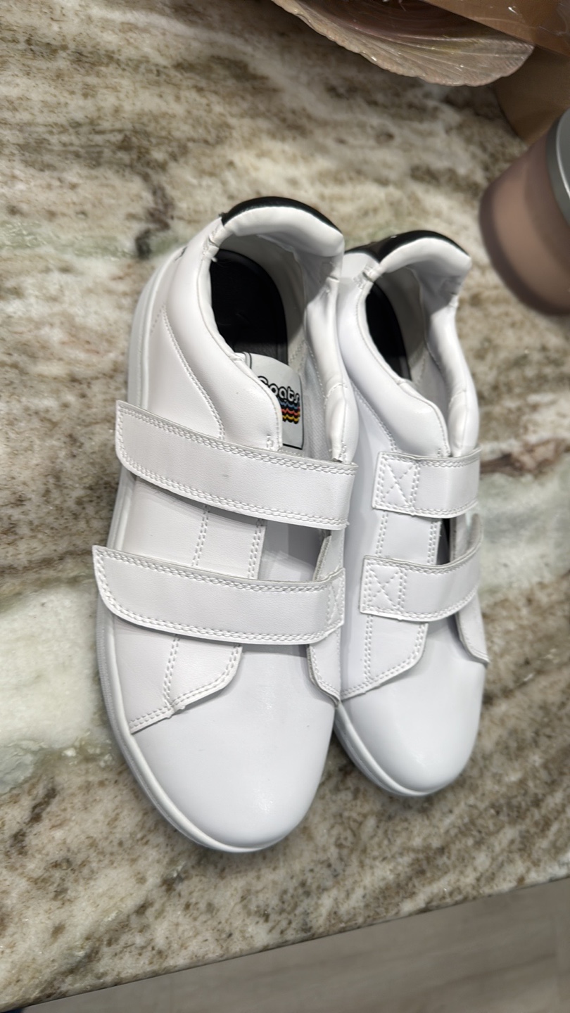 Goats White Leather Sneakers Size 10.5 - photo 2
