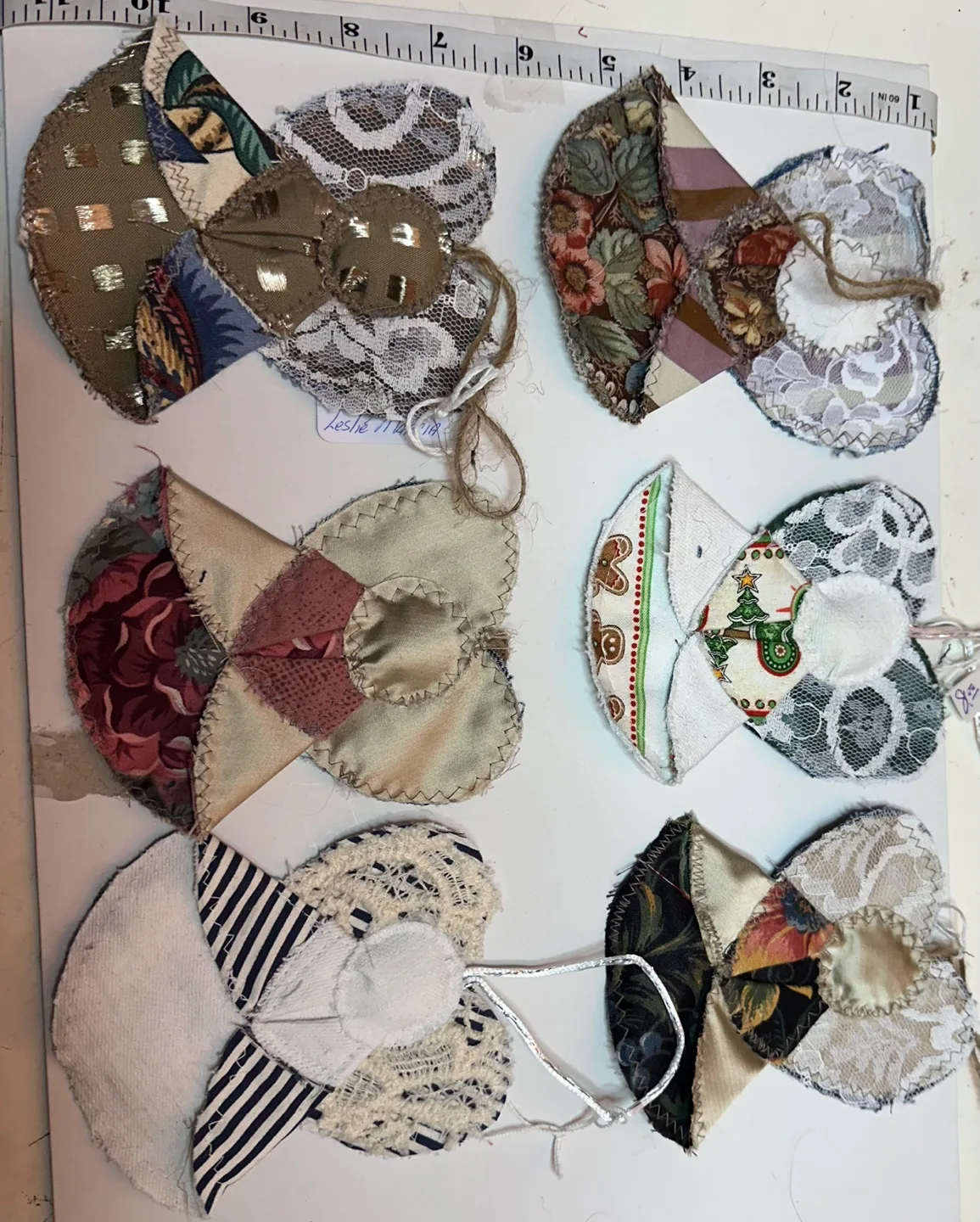 Handmade Denim Bird and Angel Ornaments image indicator(7)