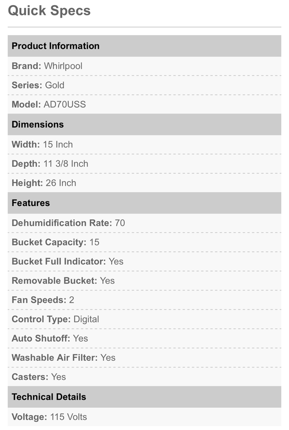 MOVING SALE: Whirlpool Gold Dehumidifier - NEED GONE ASAP - photo 3
