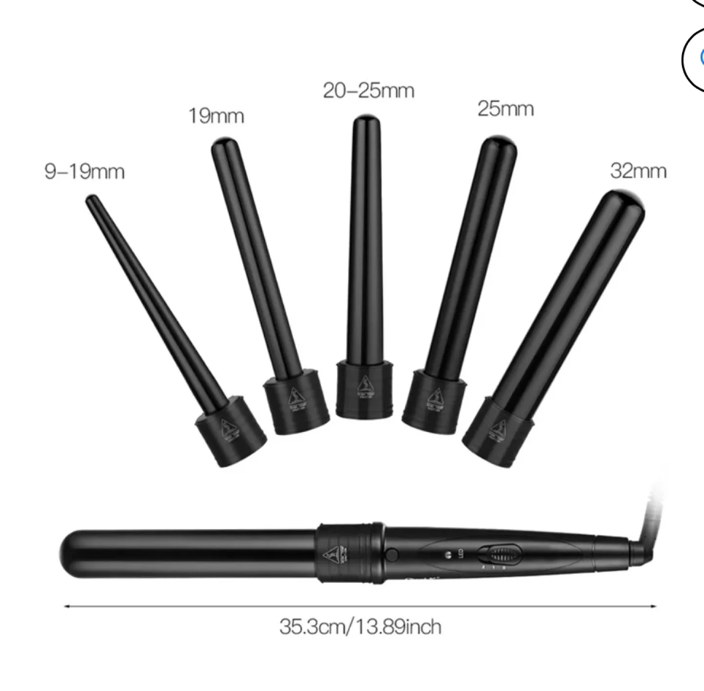 CkeyiN 5 in 1 Hair Curling Set image indicator(3)