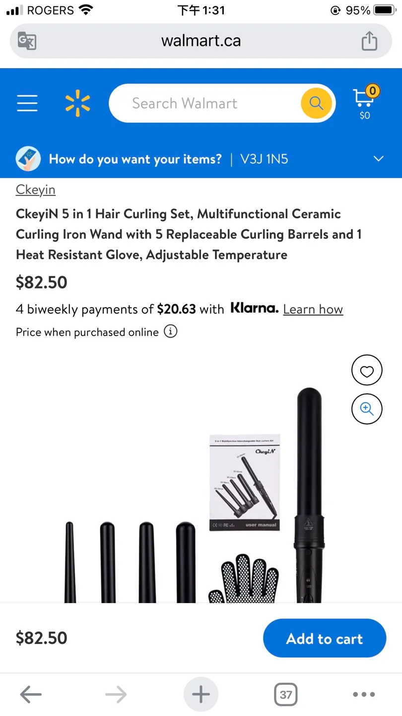 CkeyiN 5 in 1 Hair Curling Set image indicator(9)