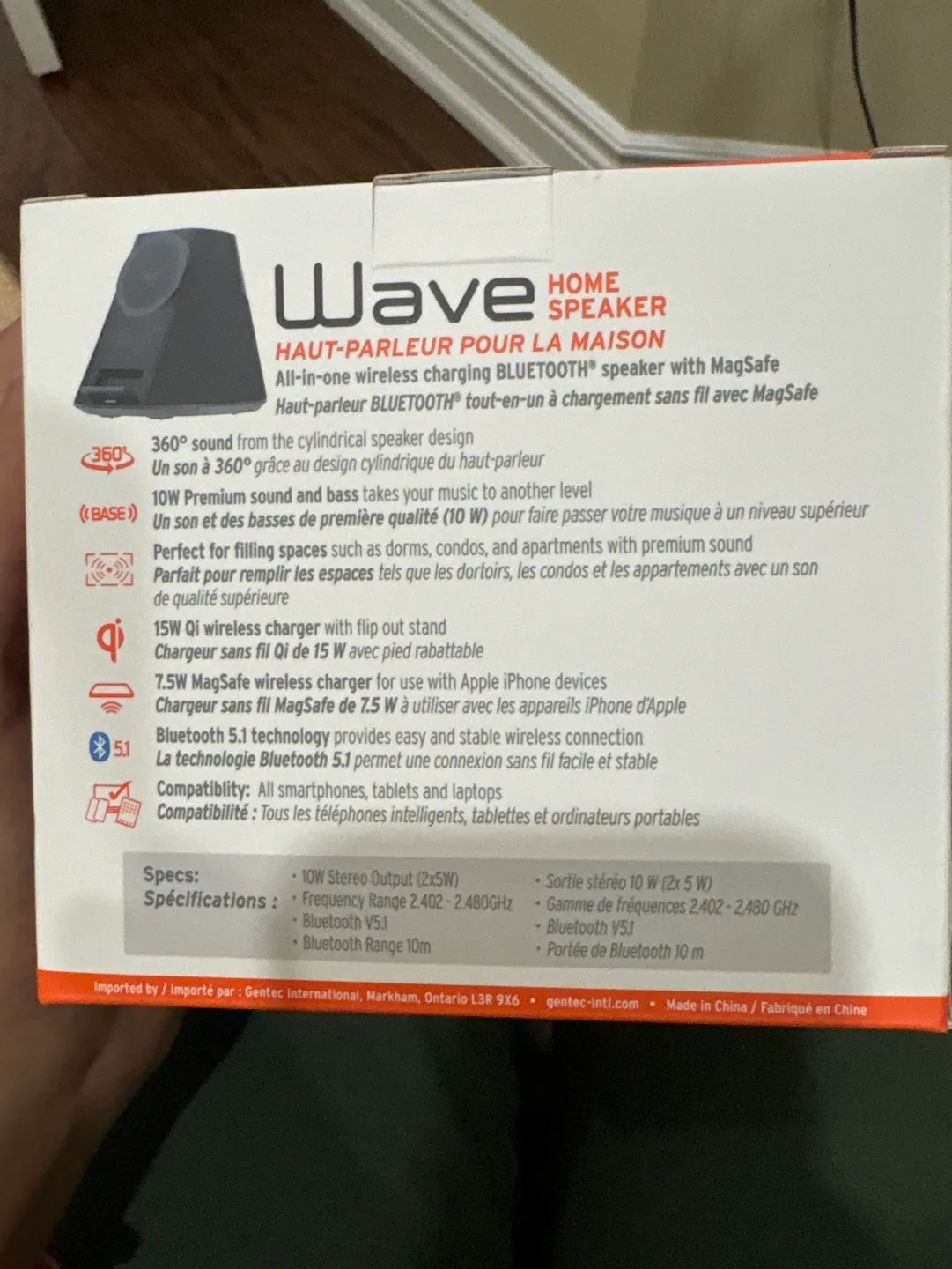 iQ Wave Home Speaker with MagSafe Wireless Charging image indicator(3)
