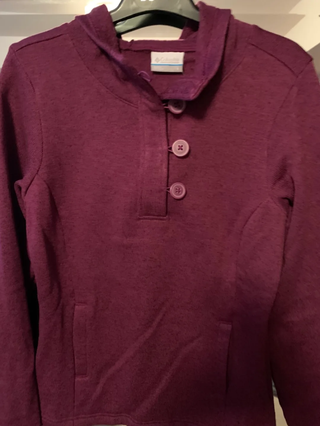 Columbia Women's Burgundy Hoodie Size Small image indicator(2)