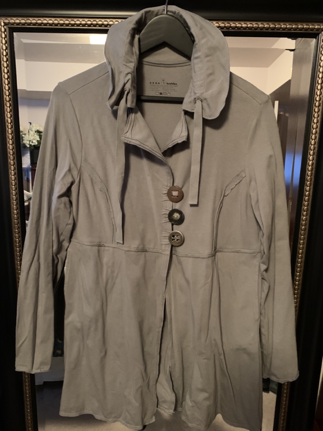 Neon Buddha Grey Button Up Jacket - photo 3