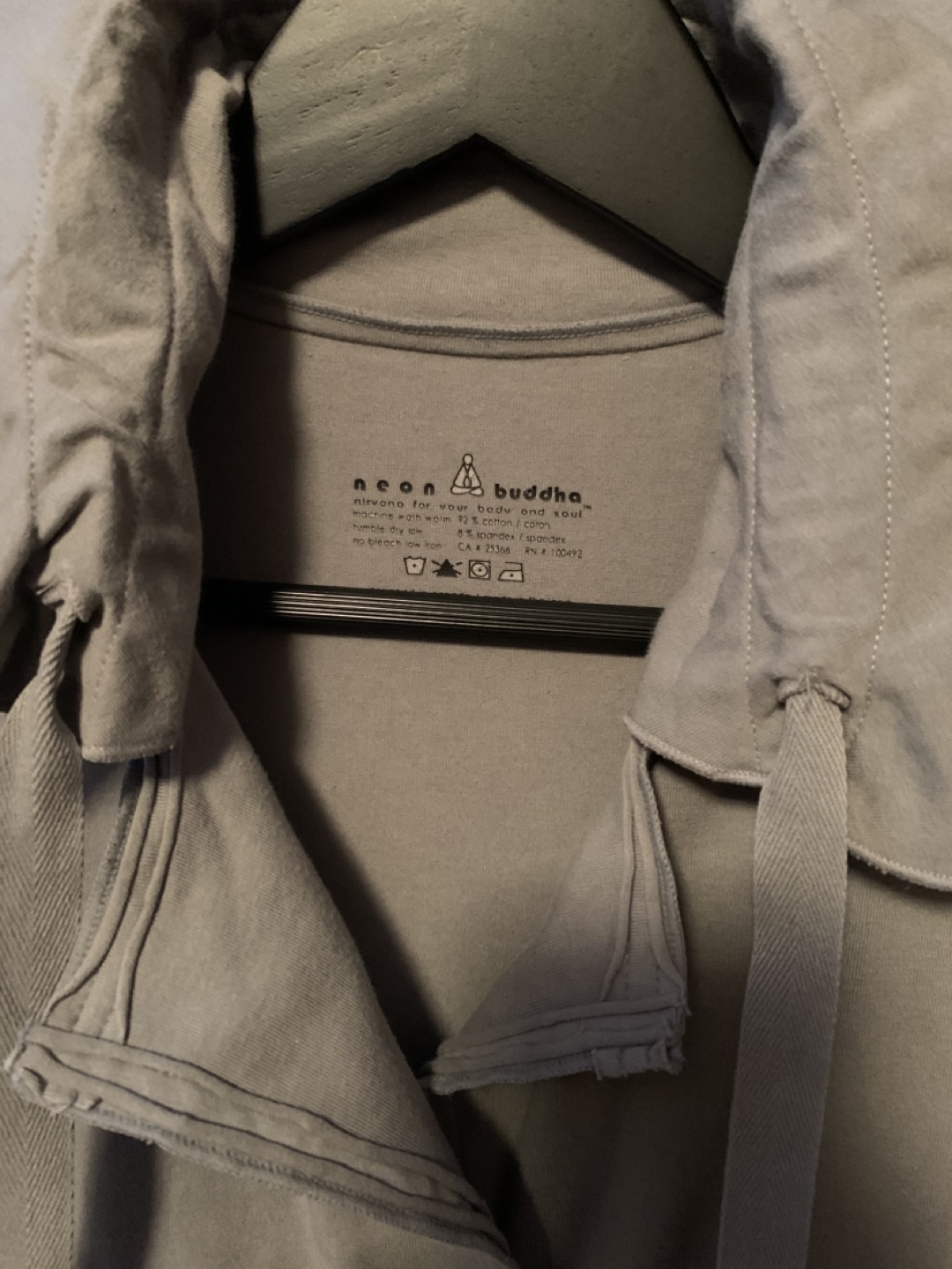 Neon Buddha Grey Button Up Jacket