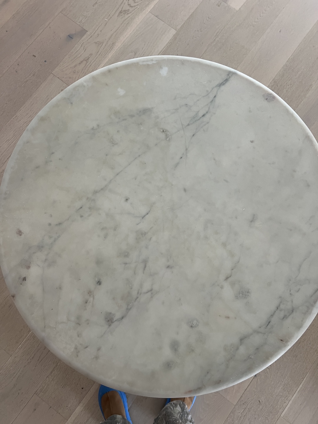 Anthropologie - Marble and Brass Bistro/Dining Table - photo 4