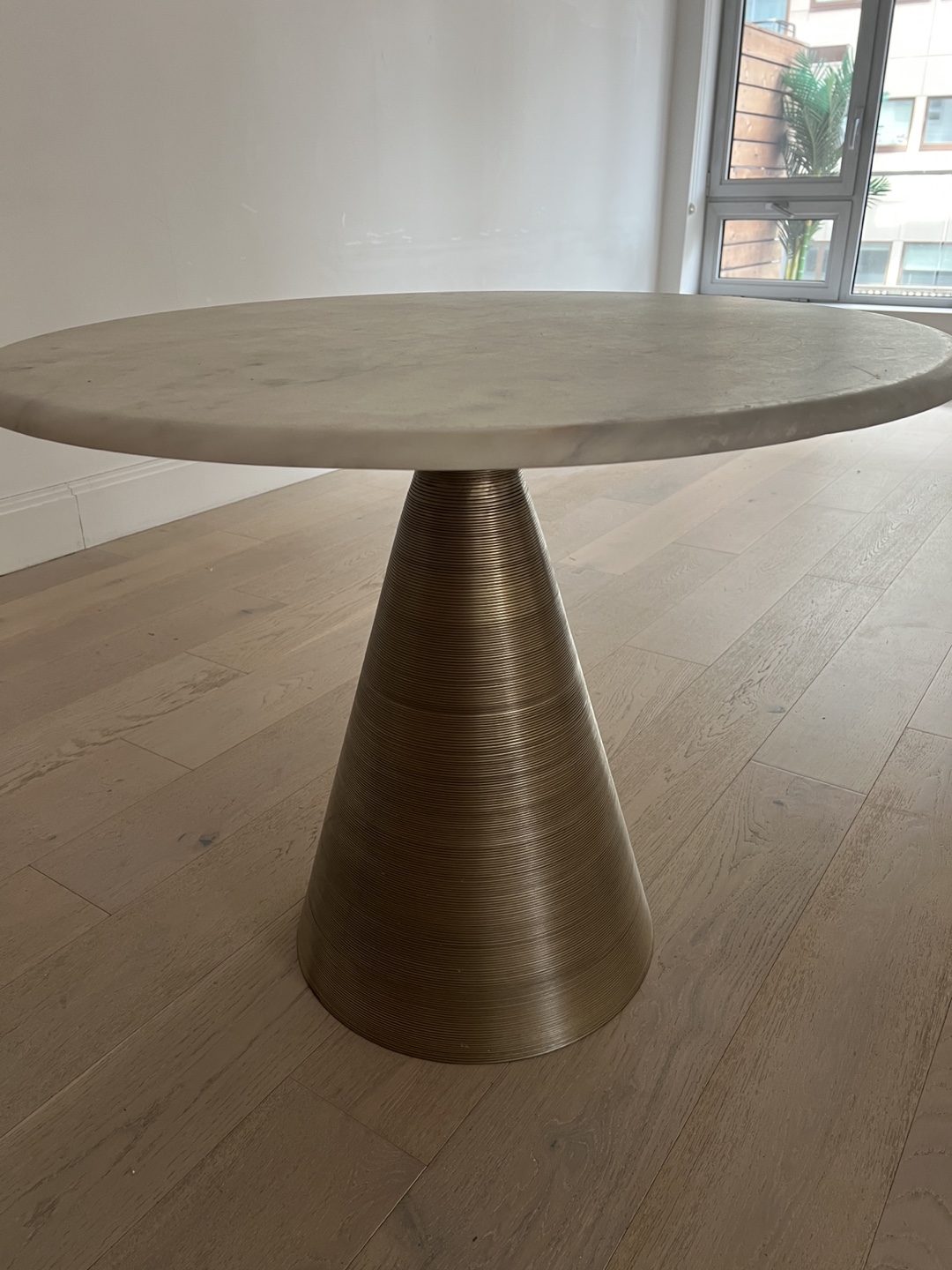 Anthropologie - Marble and Brass Bistro/Dining Table - photo 2