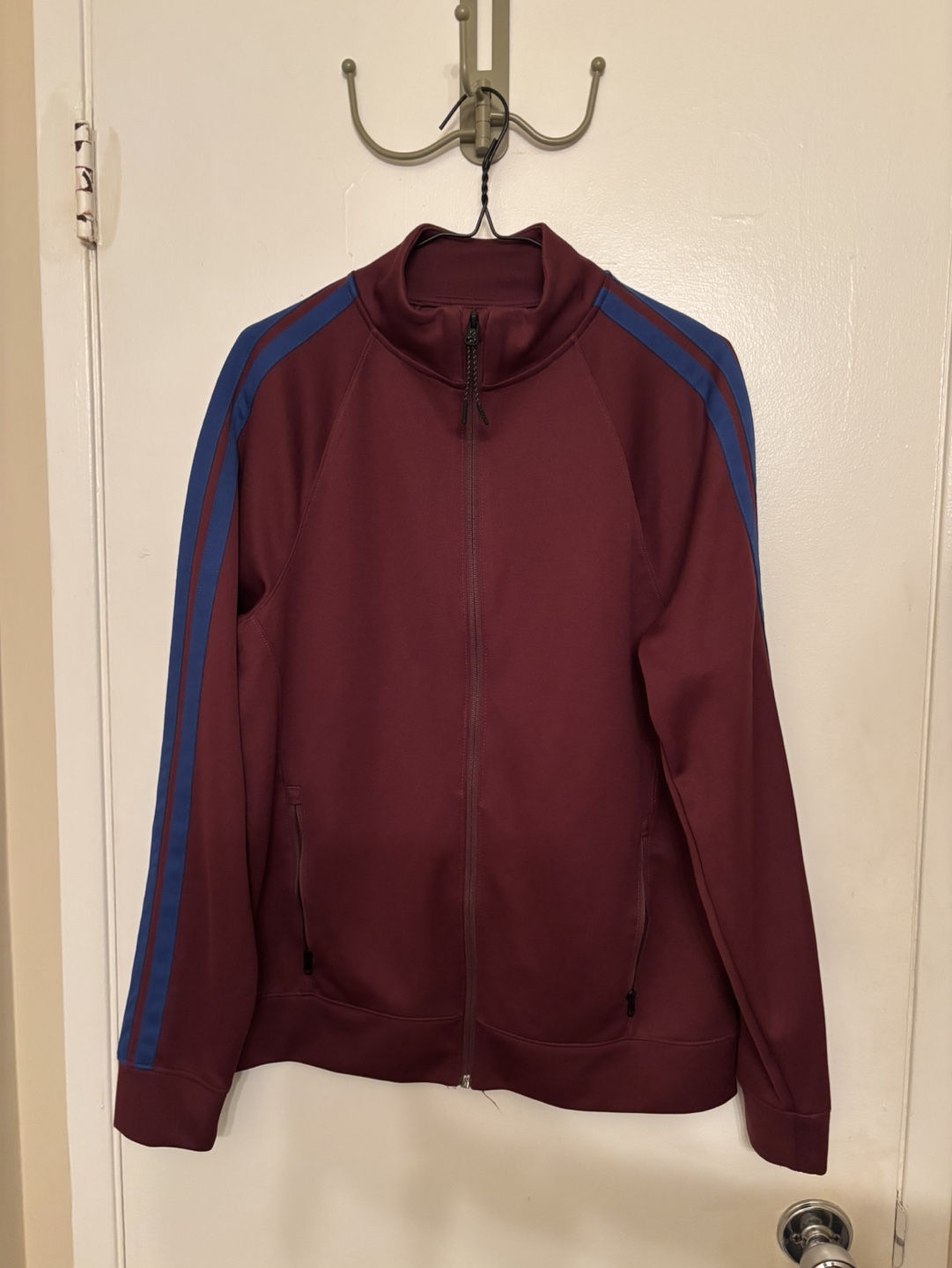 Old Navy Active Tracksuit - Burgundy with Blue Stripes