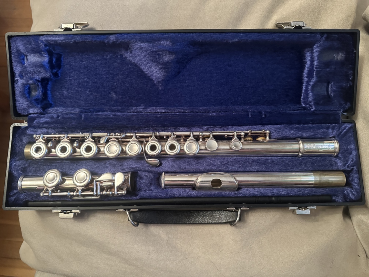 Silver Flute with Case