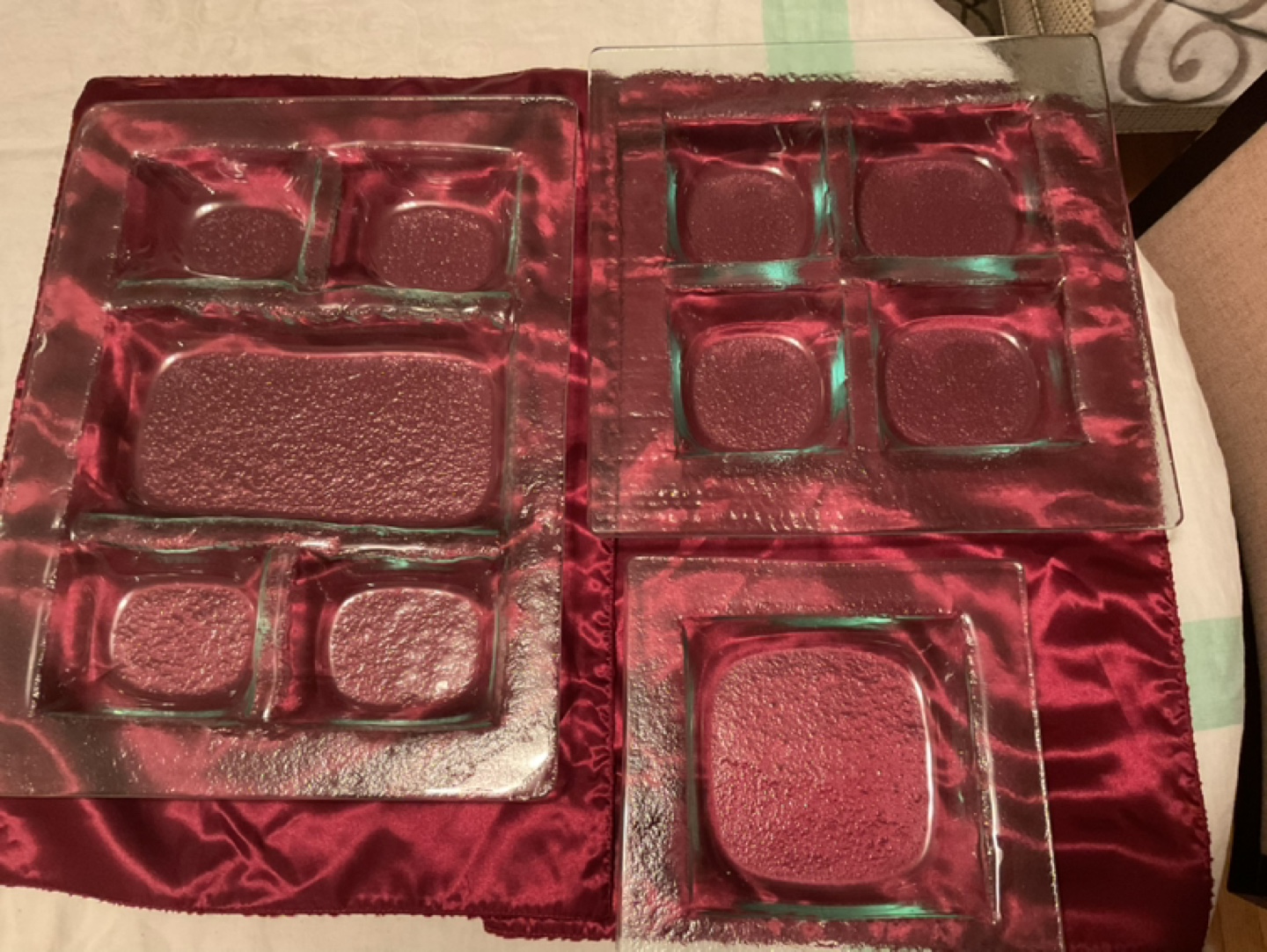 Set of 3 Glass Serving Dishes