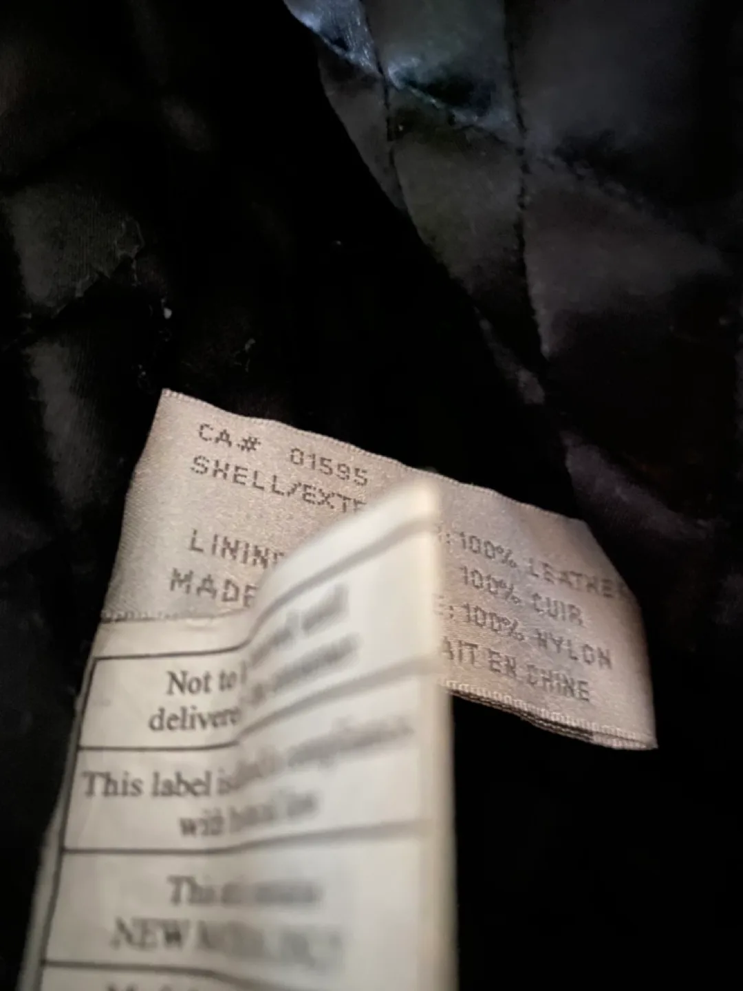 Fairweather Black Leather Jacket Size S/S image indicator(2)