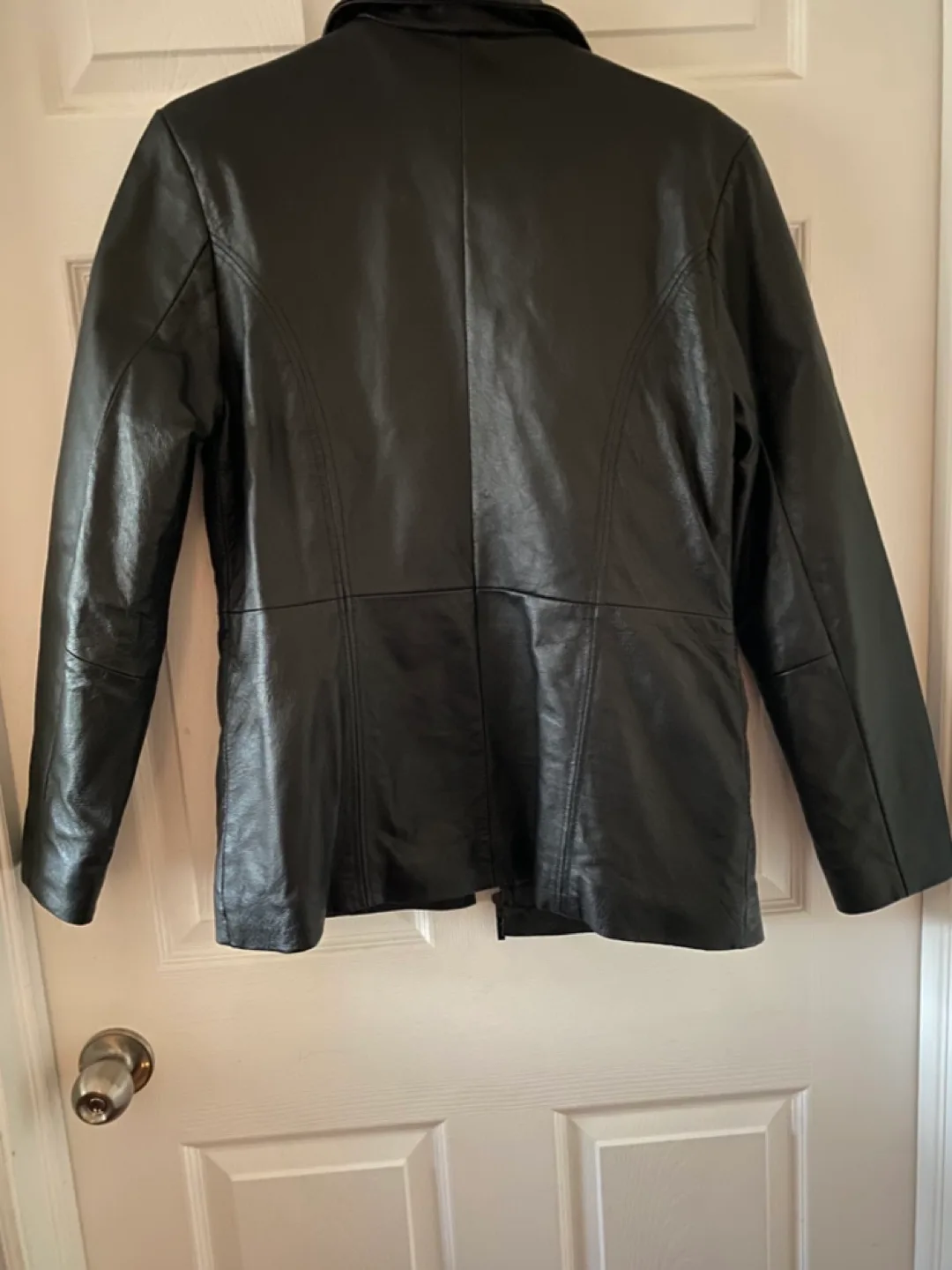 Fairweather Black Leather Jacket Size S/S image indicator(5)
