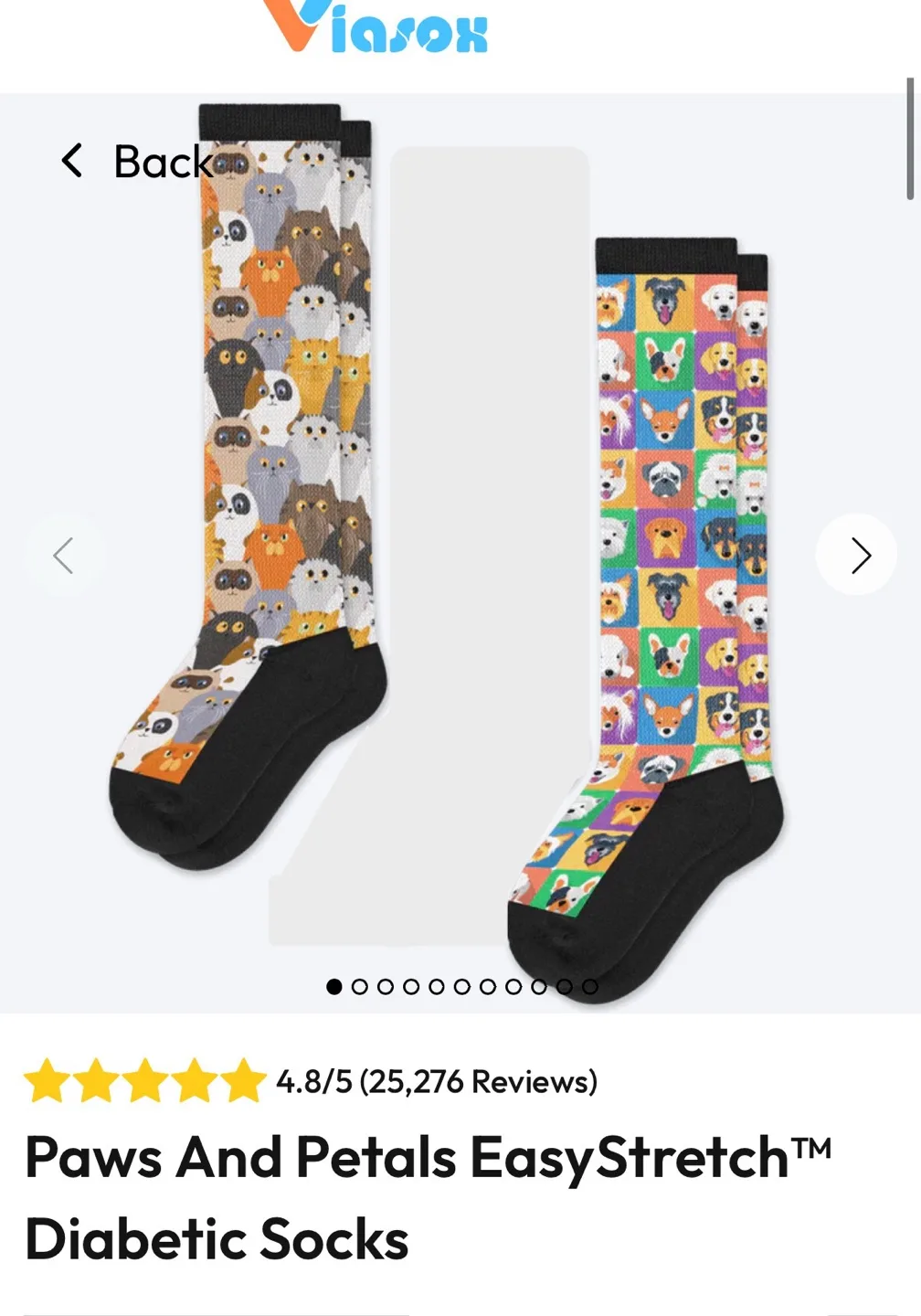 Viasox Diabetic Socks XL- Women image indicator(2)