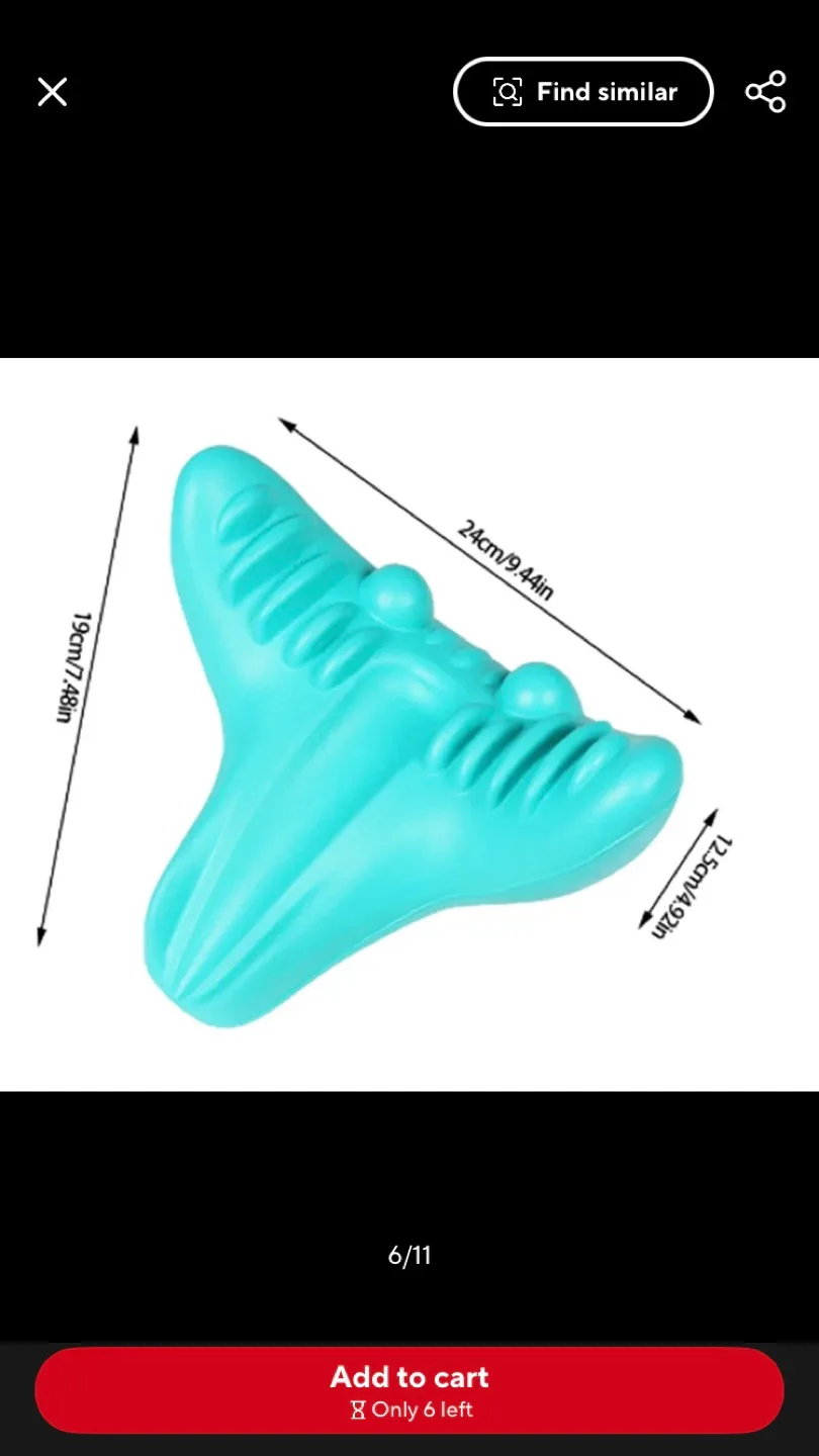 “New” - Cervical Ergonomic Traction Neck Pillow image indicator(4)