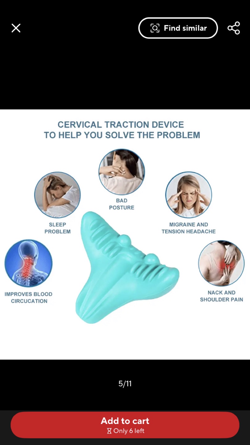 “New” - Cervical Ergonomic Traction Neck Pillow - photo 2