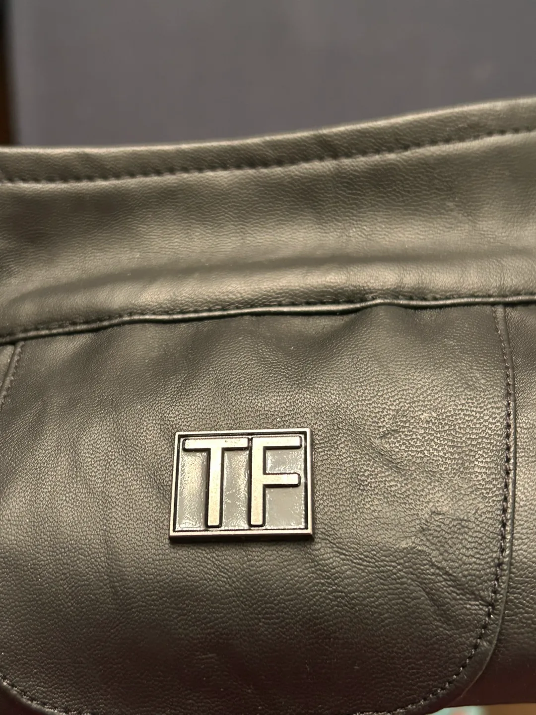 Women’s Black Faux Leather Jacket - Size M image indicator(6)