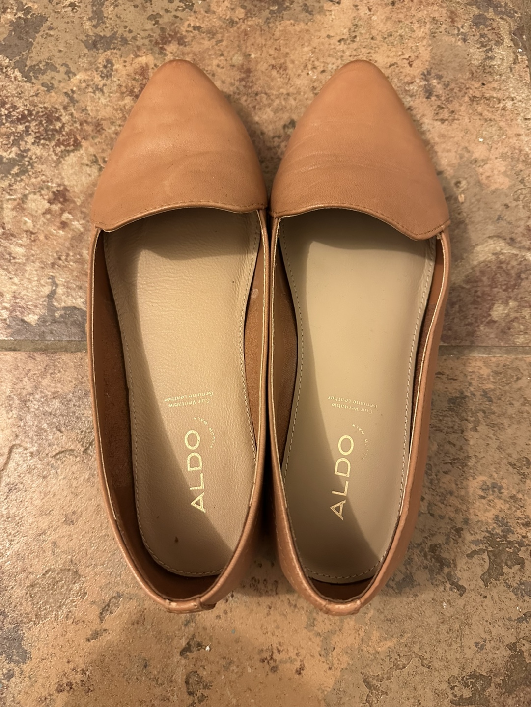 ALDO Winifred Women's Tan Leather Flats