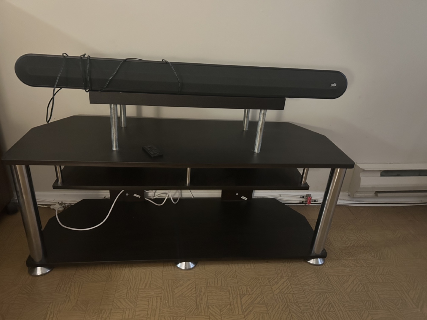 TV Stand with Soundbar Shelf - photo 2