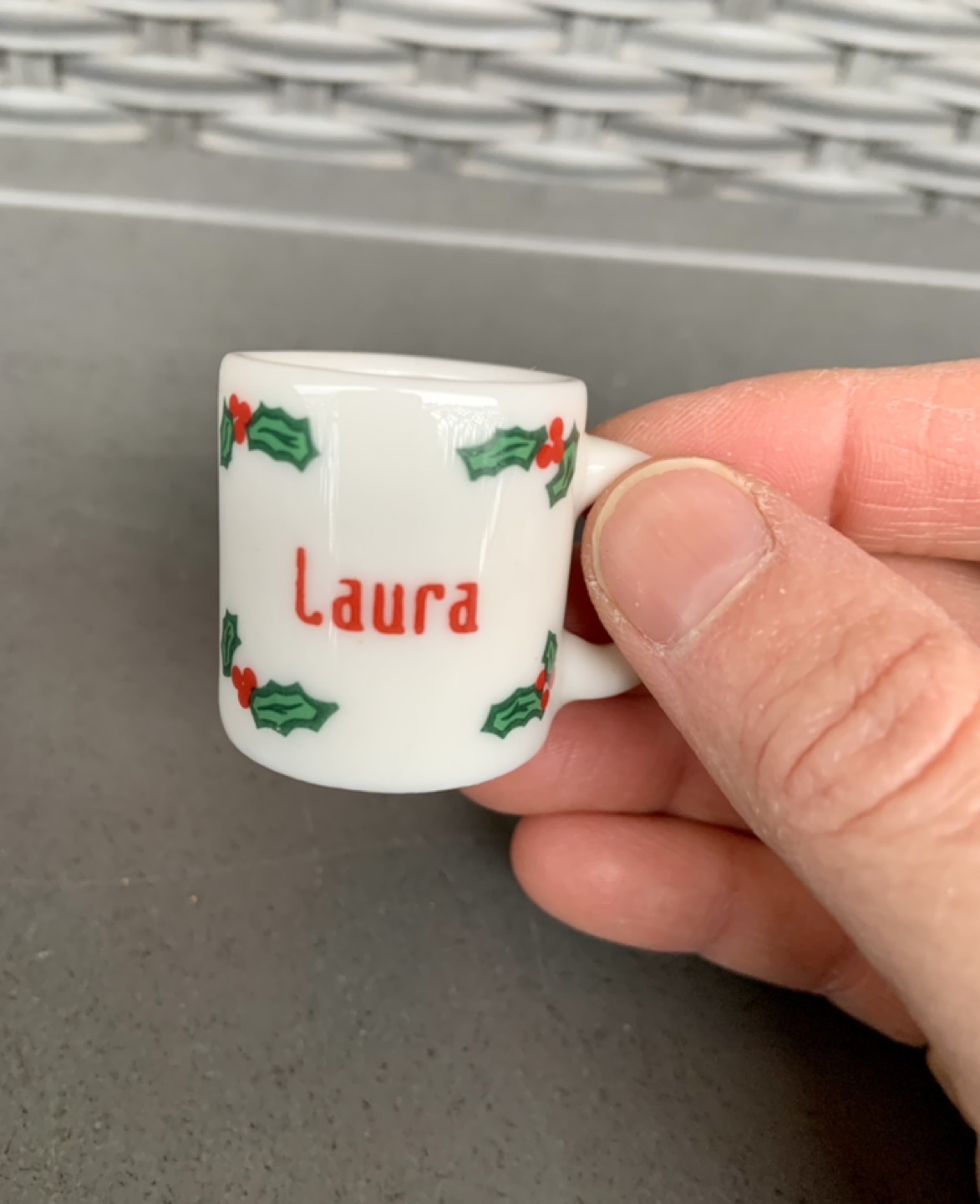 Miniature Christmas Mug Ornament