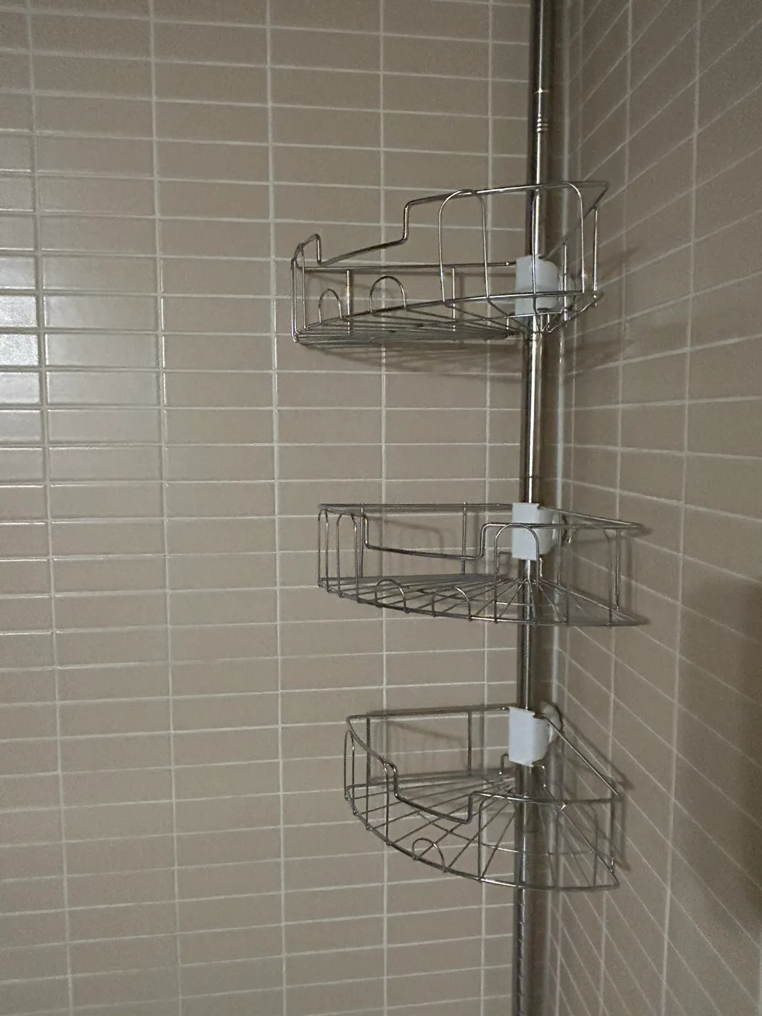 Renter friendly Corner Shower Caddy thumbnail