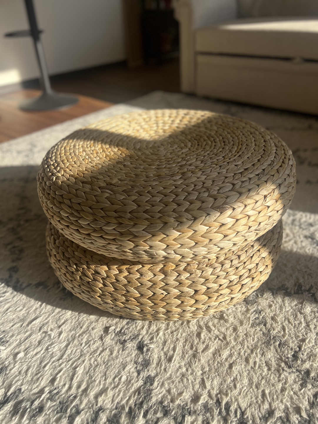 Woven Round Cushions Set of 2 - photo 2