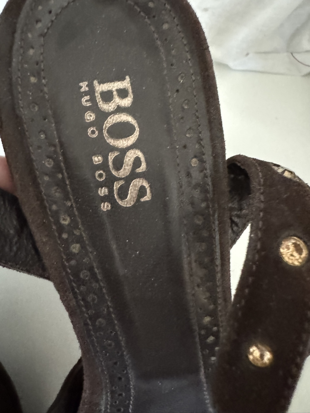 Brown Suede  BOSS Hugo Boss Sandals - photo 2