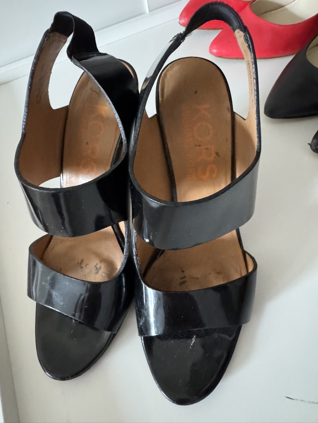 Michael Kors Black Patent Leather Heels