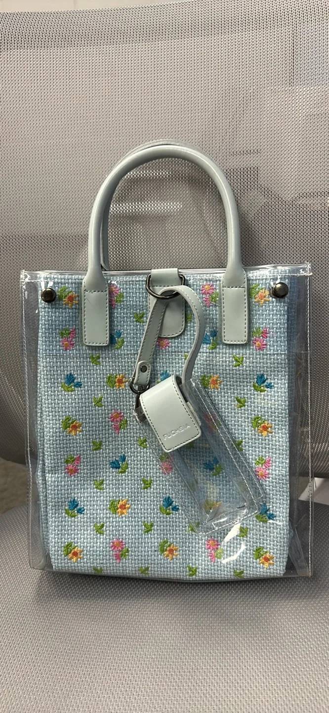 NEW Fuchsia Clear Tote Bag thumbnail