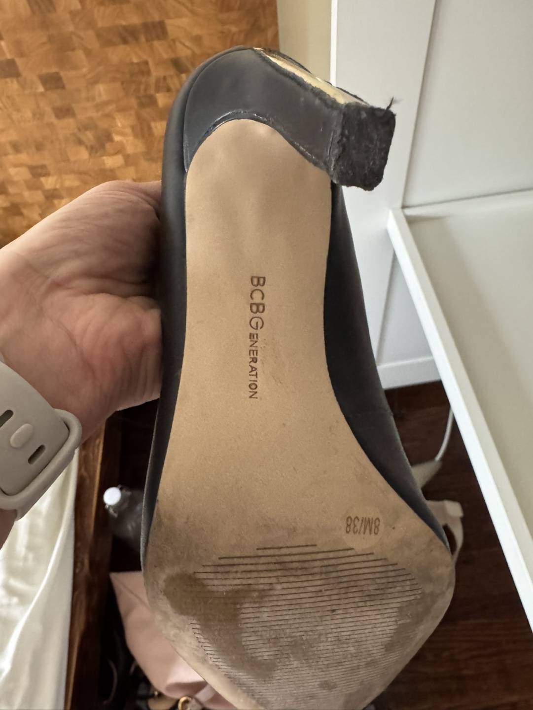 BCBG Max Azria Black Leather Pumps - photo 3
