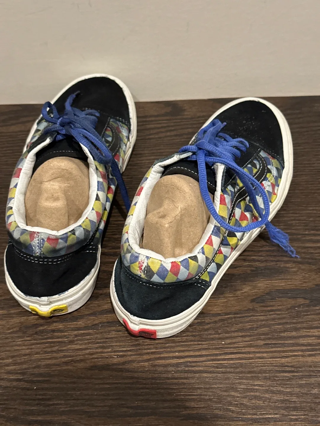 Vans Old Skool Checkerboard Pattern Sneakers🥕 image indicator(4)