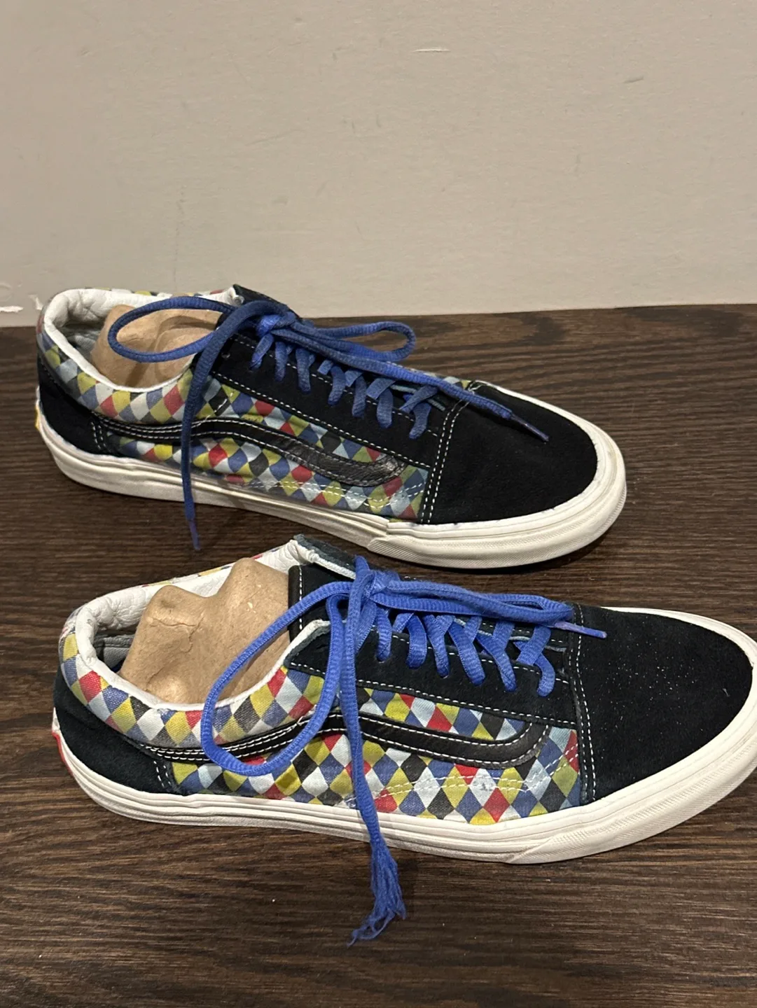 Vans Old Skool Checkerboard Pattern Sneakers🥕 image indicator(3)