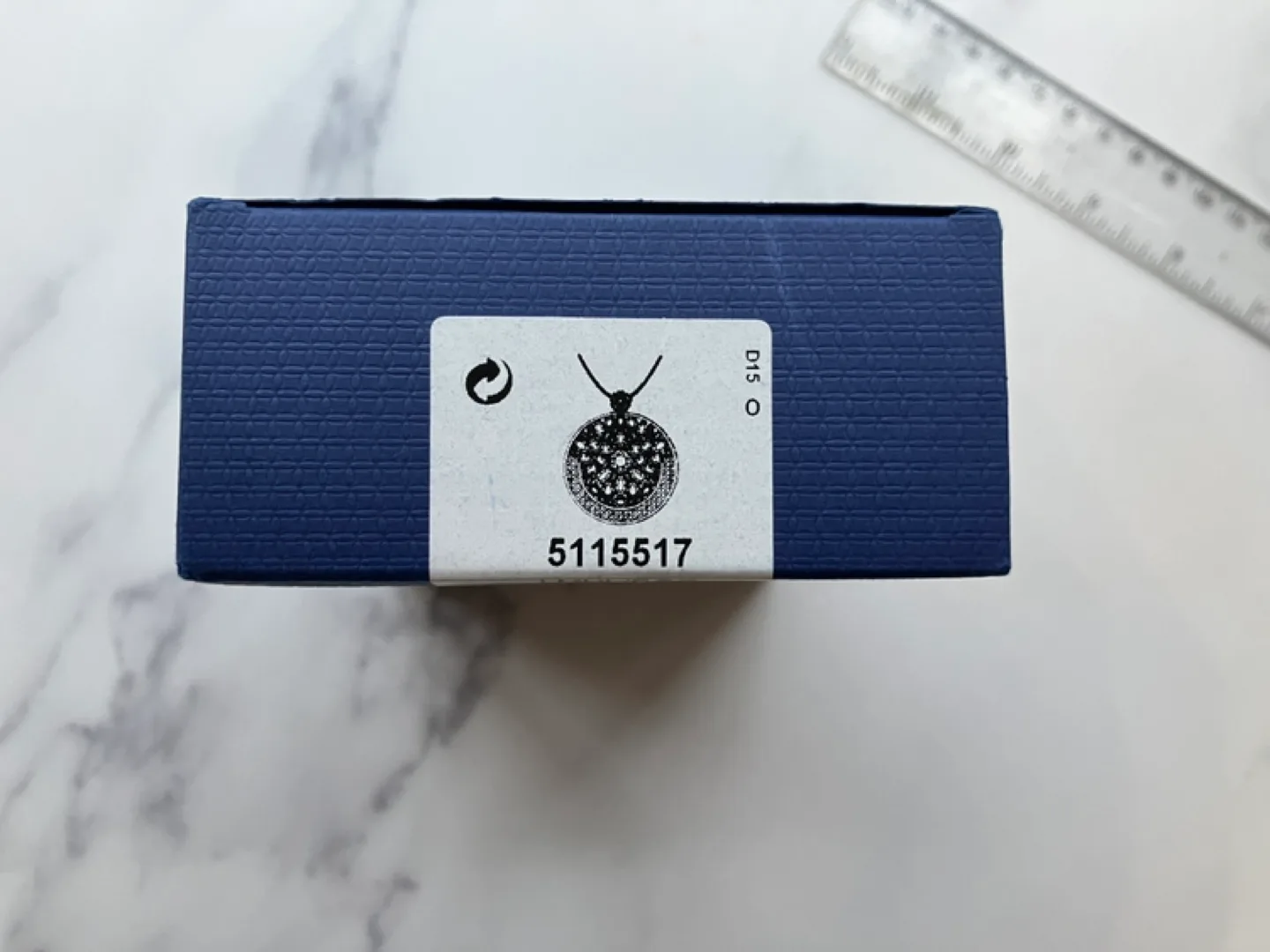 Swarovski Cyan Pendant Necklace image indicator(4)