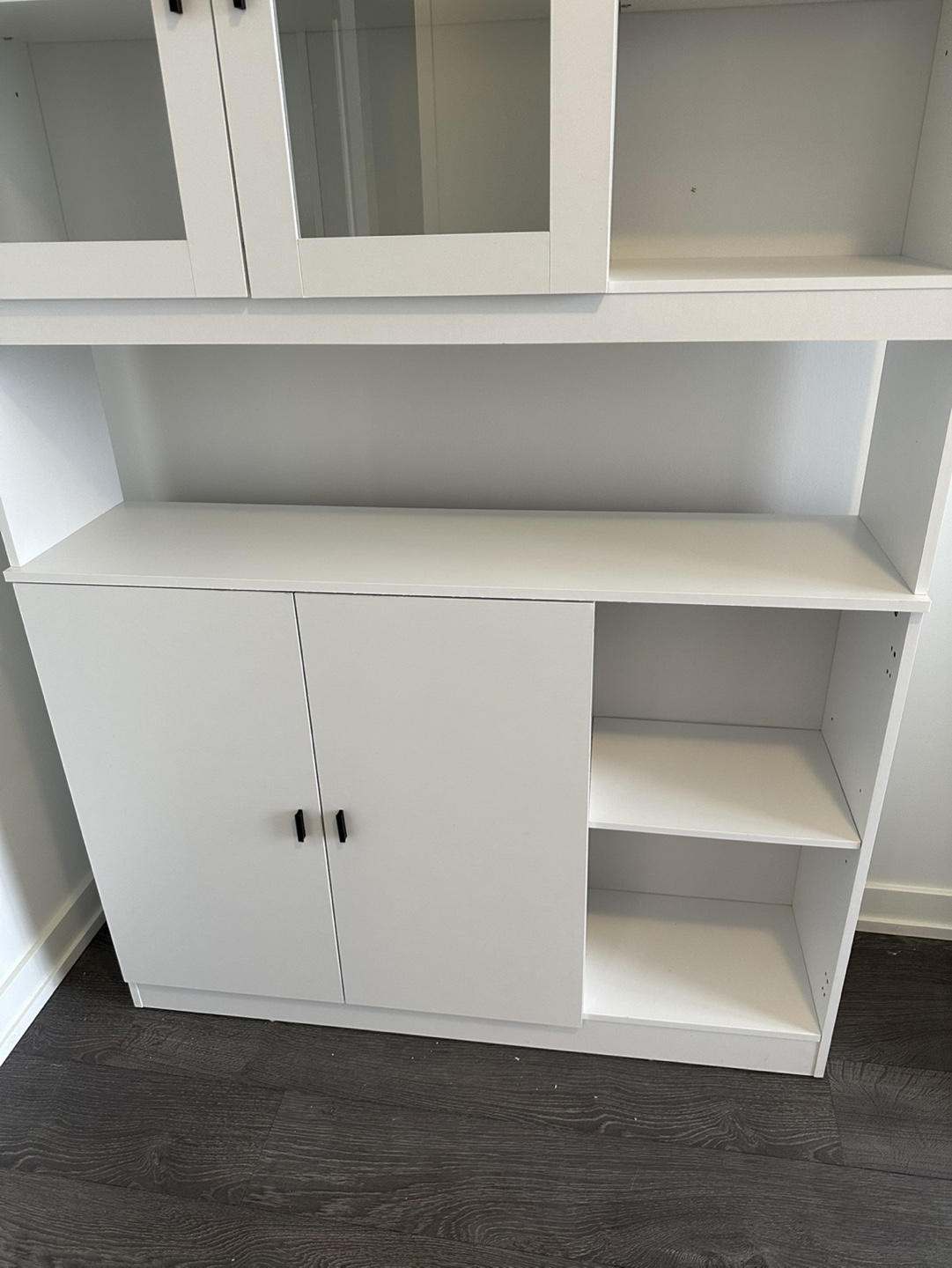 White Cabinet with Glass Doors - photo 4
