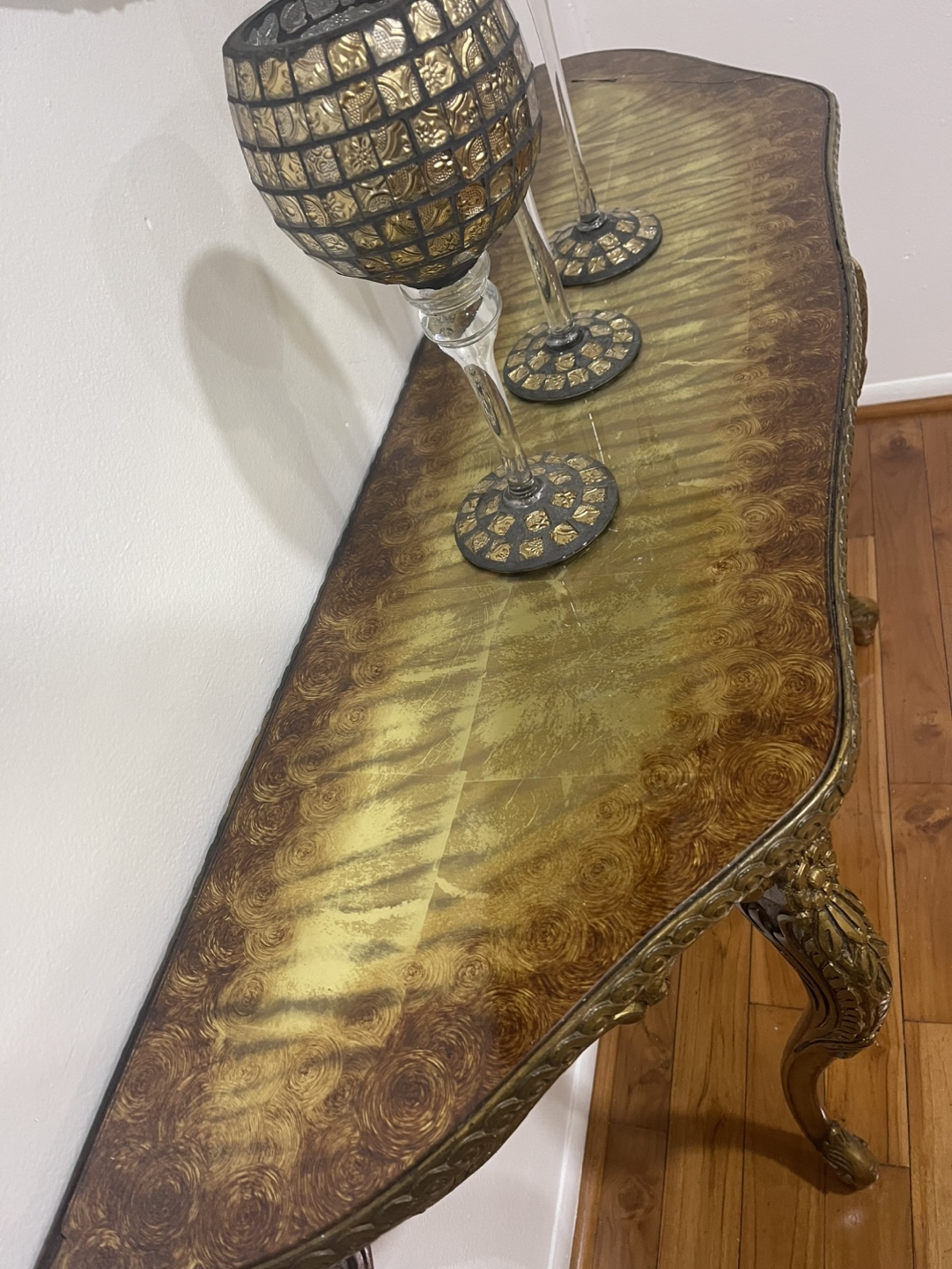 Gold Console Table - photo 4