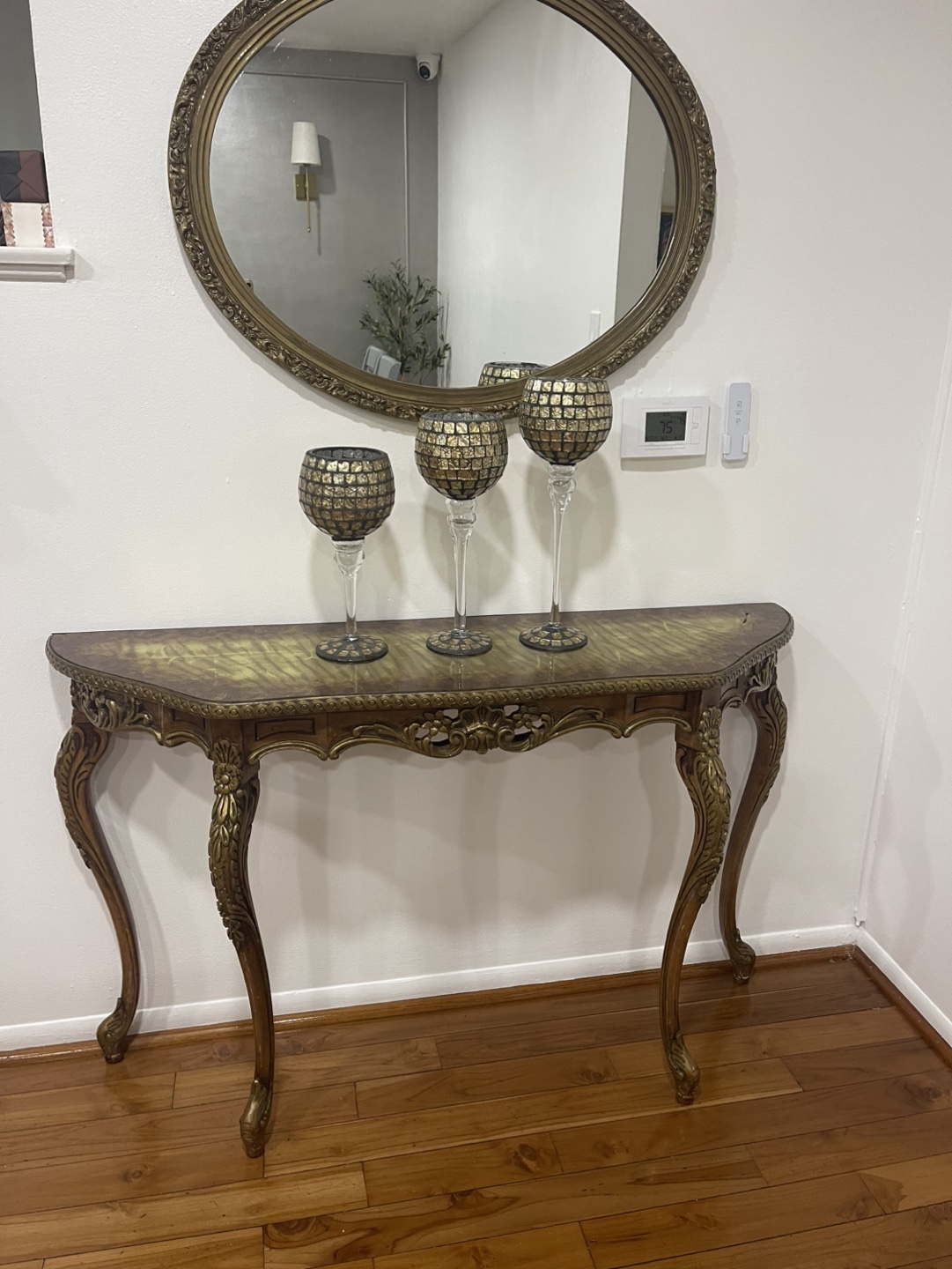 Gold Console Table