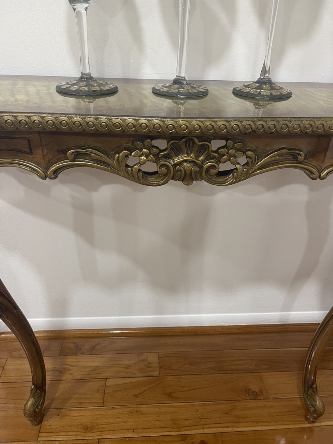 Gold Console Table - photo 3