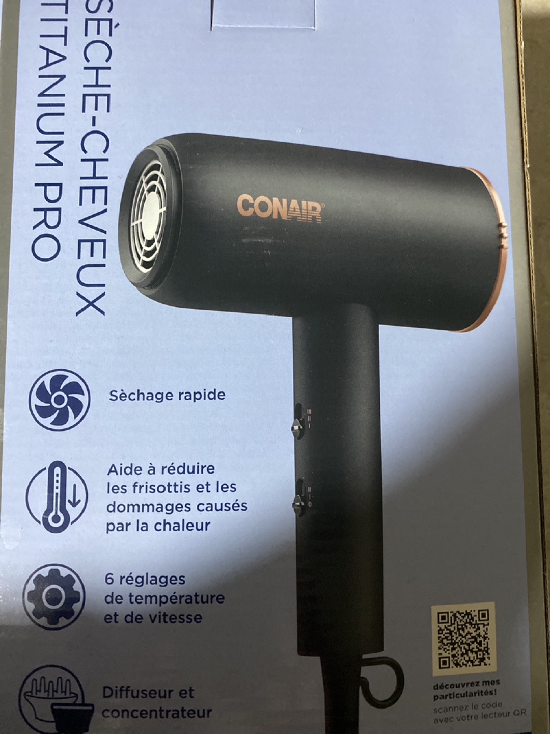 Conair Titanium Pro Hair Dryer - photo 2