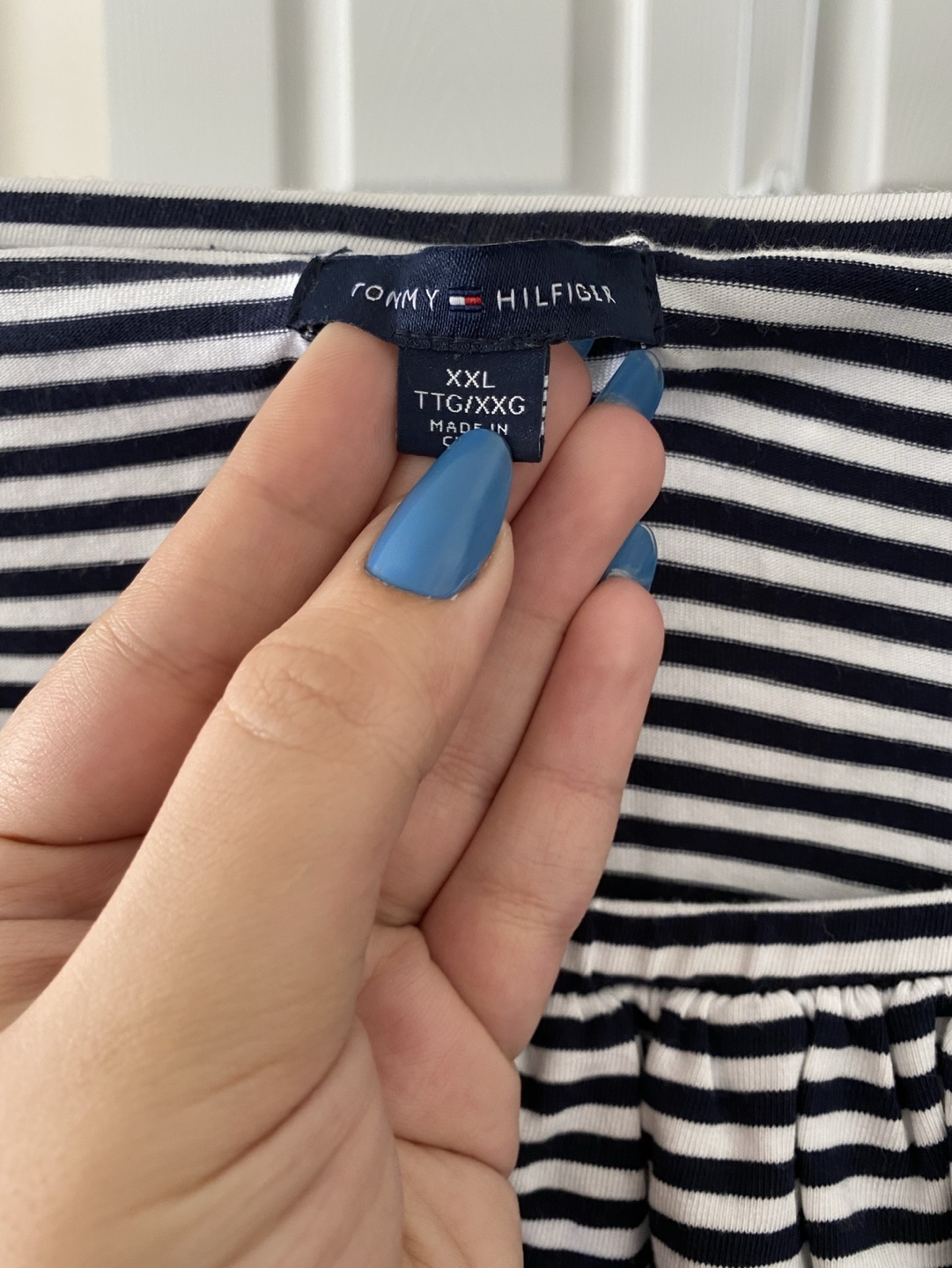 Tommy Hilfiger Striped Off the Shoulder Dress - photo 3