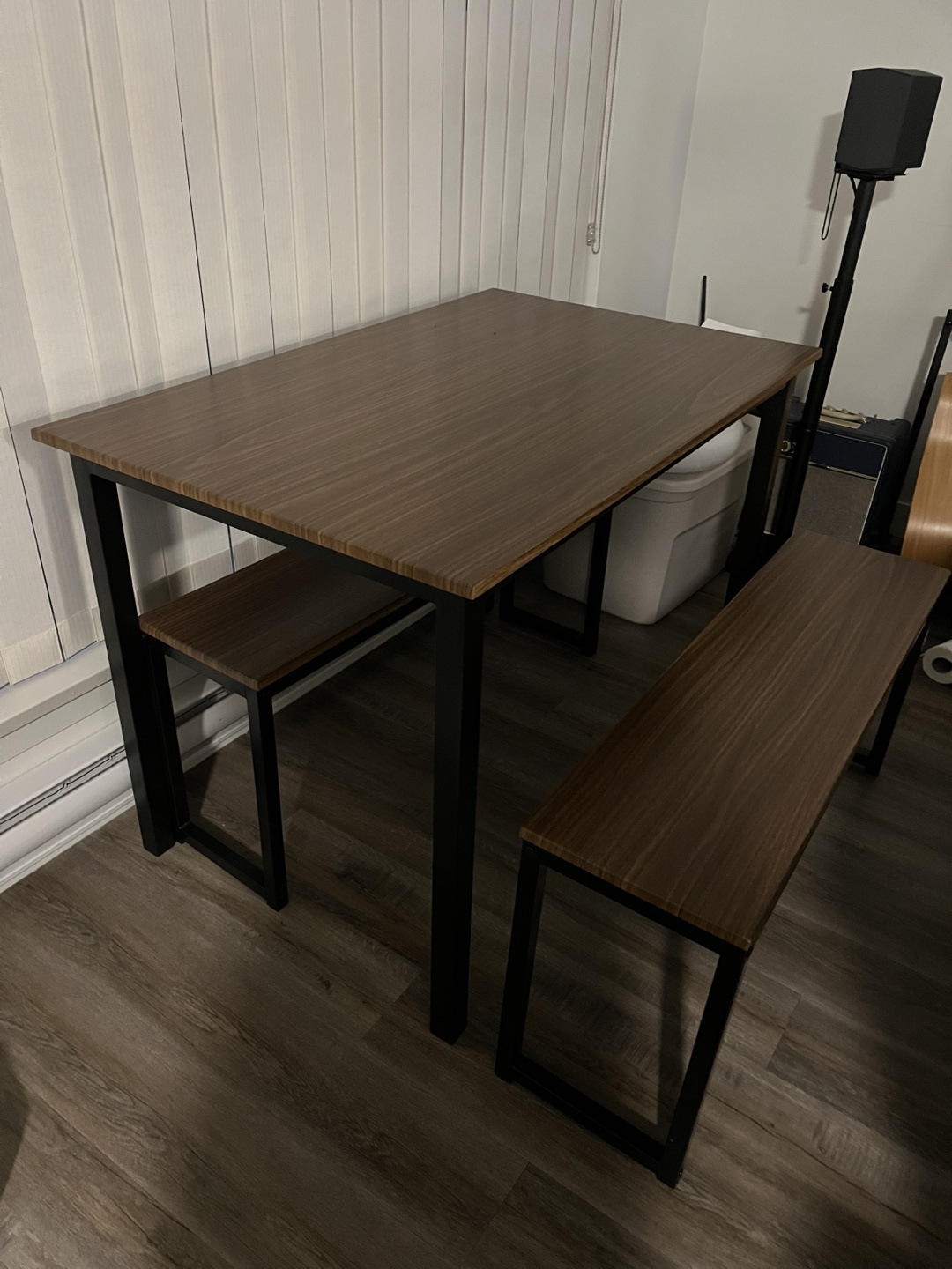 Dining Table Set with Two Benches - photo 2