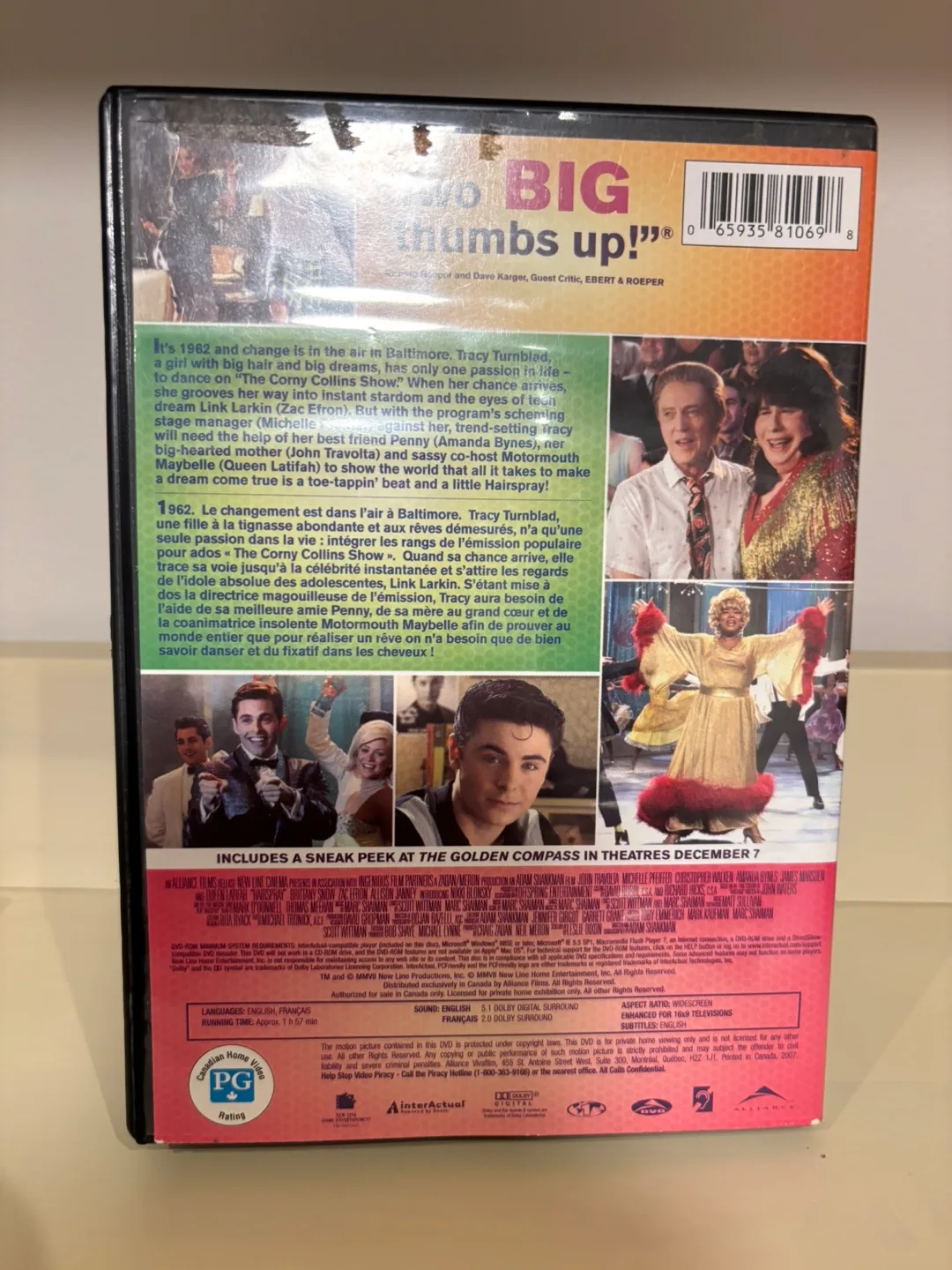 Hairspray DVD image indicator(2)