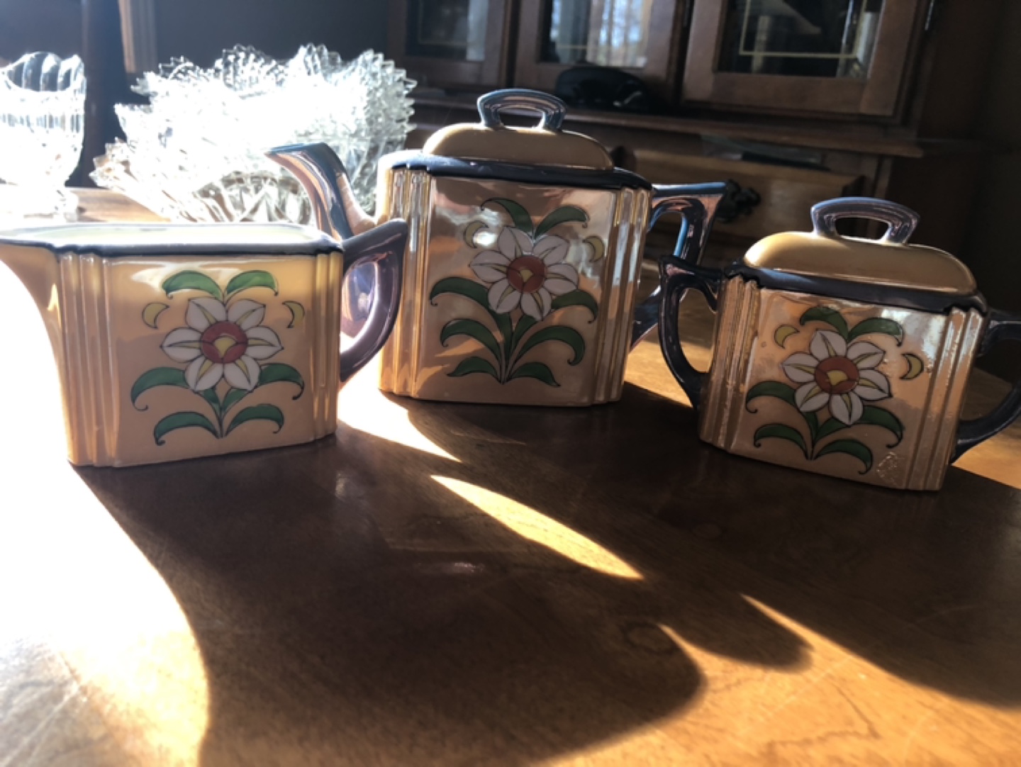Vintage Teapot & Sugar Set