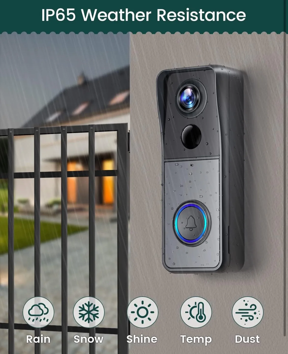 Wireless Video Doorbell Camera Support SD Storage image indicator(6)