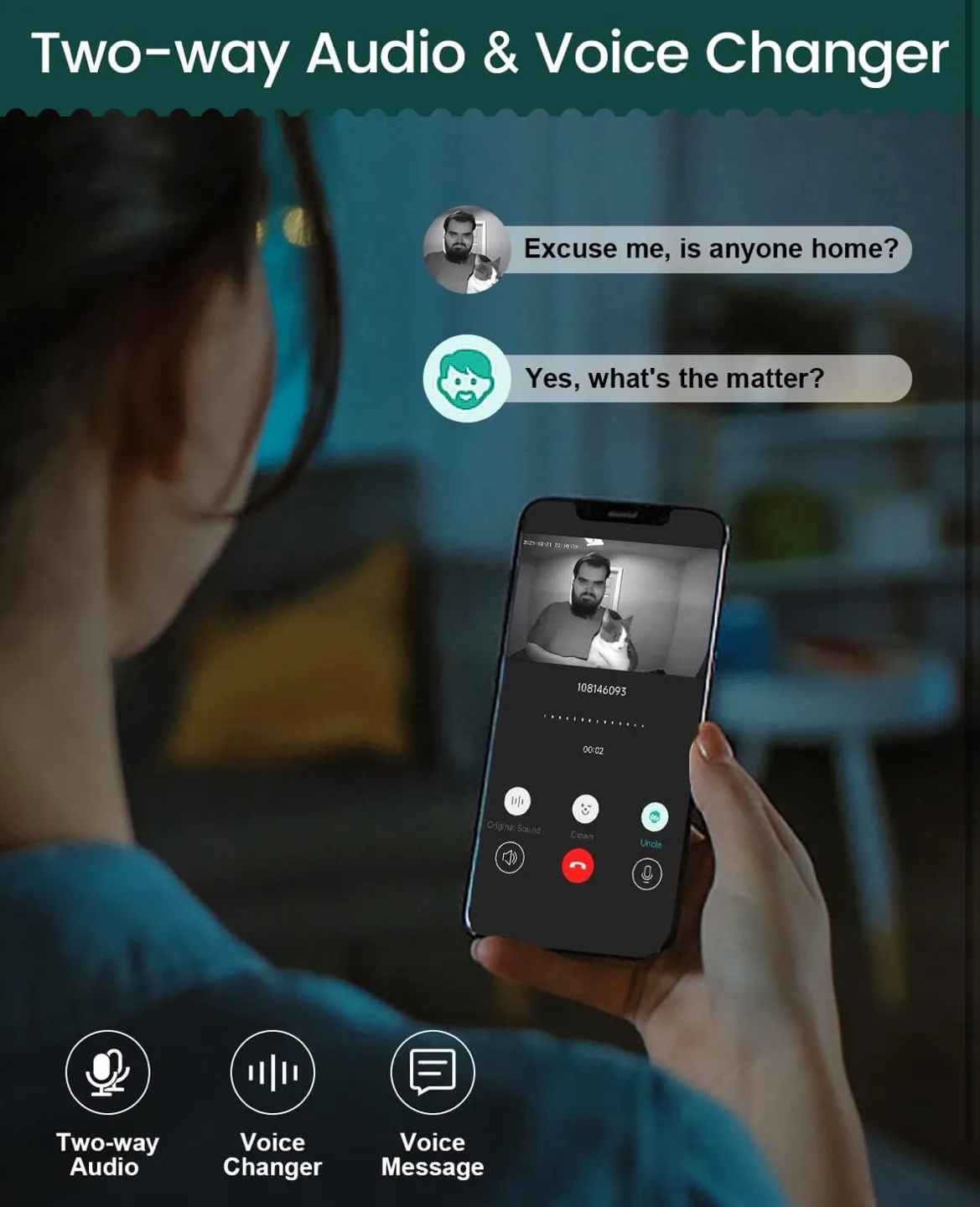 Wireless Video Doorbell Camera Support SD Storage image indicator(4)