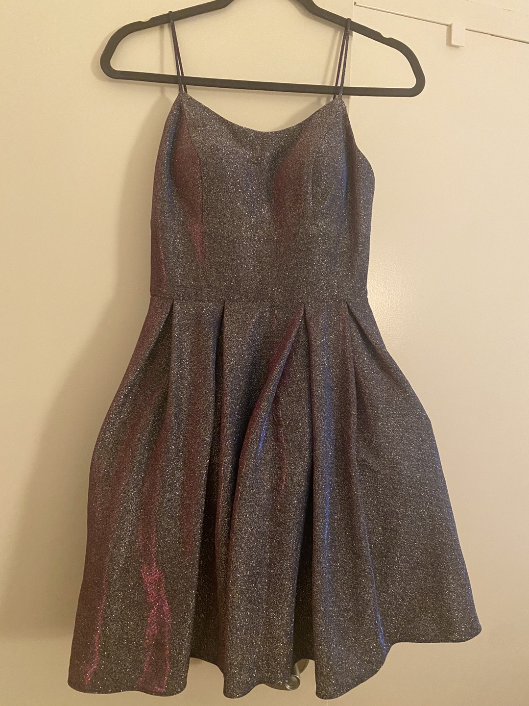 Sparkly Silver and Purple/Silver Short Dress