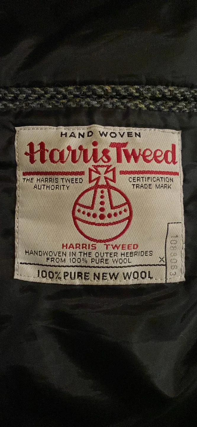 Harris Tweed Ridge Blue Herringbone Jacket Suit Blazer image indicator(2)